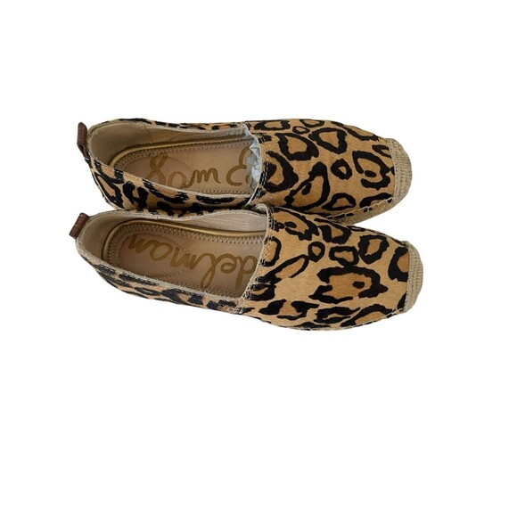 Sam Edelman Khloe Espadrilles Women's 6.5M Leopard‎ Slip On Calf Hair Loafers - Picture 4 of 11